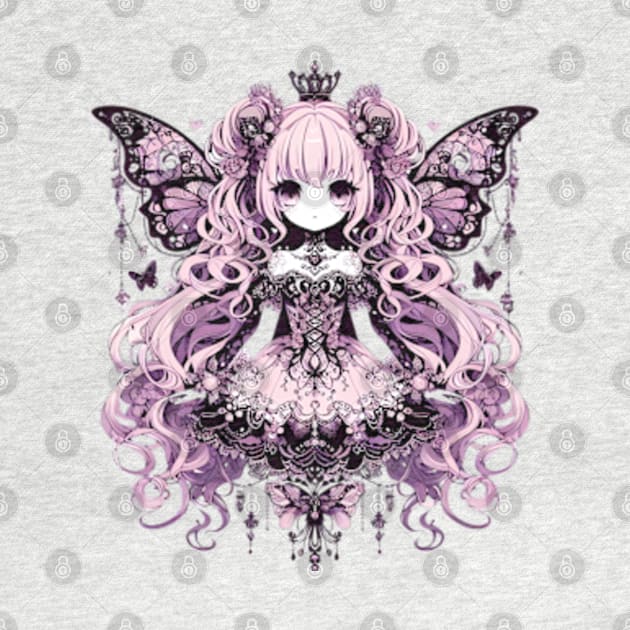 Anime gothic fairy by BrisaArtPrints